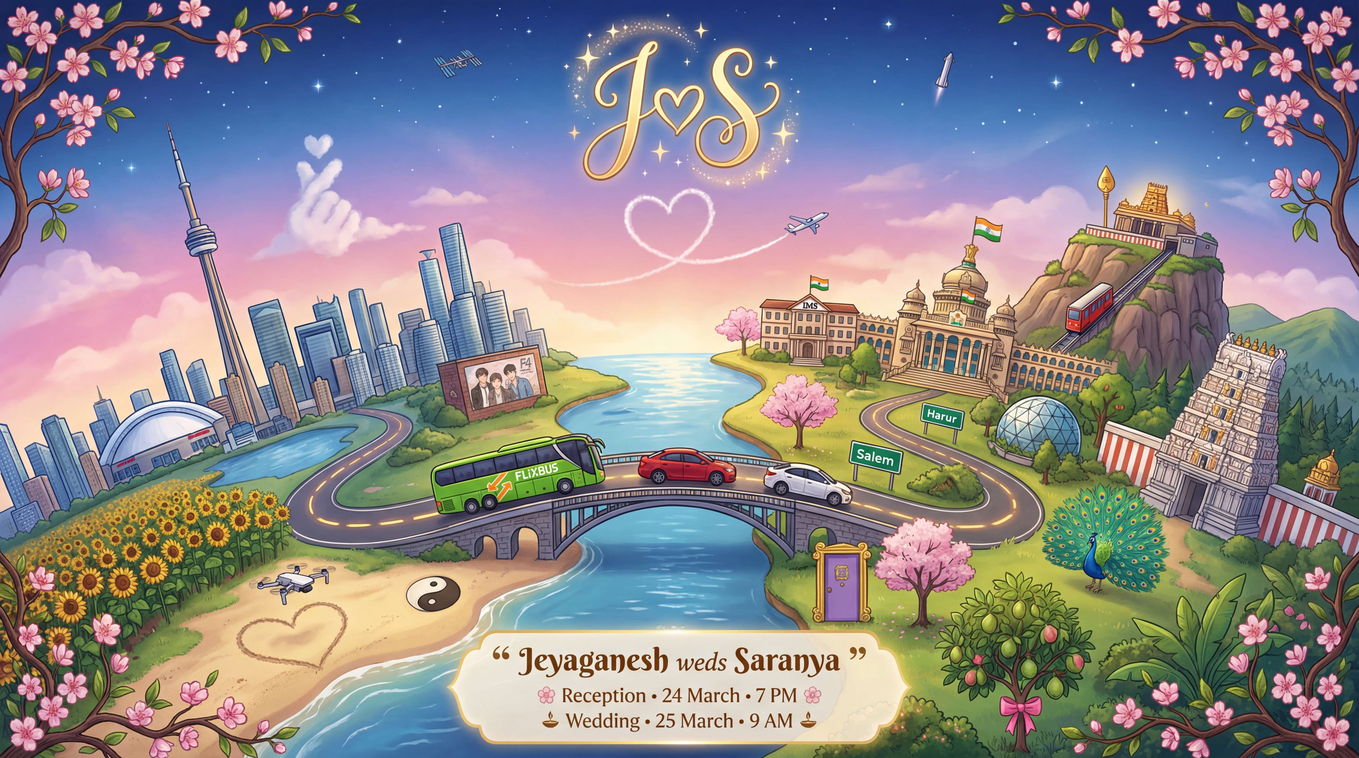 Jeyaganesh and Saranya — our story illustration